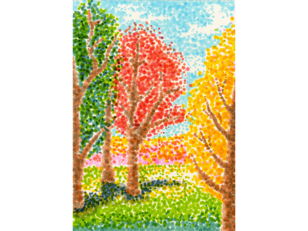 Double-sided Zig Clean Color Dot - Kuretake - Green