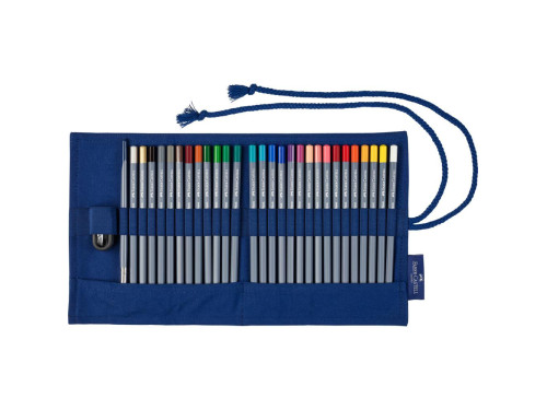 Goldfaber watercolor pencils in roll pencil case + brush - Faber-Castell - 27 pcs.