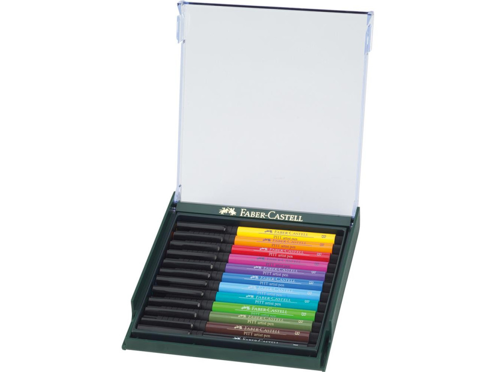 Zestaw pisaków pędzelkowych Pitt Artist Pen - Faber-Castell - 12 kolorów