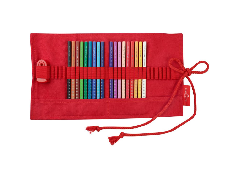 Set of Grip colored pencils in roll pencil case - Faber-Castell - 18 pcs.