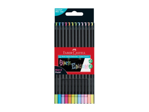 Set of Black Edition colored pencils - Faber-Castell - 12 pcs.