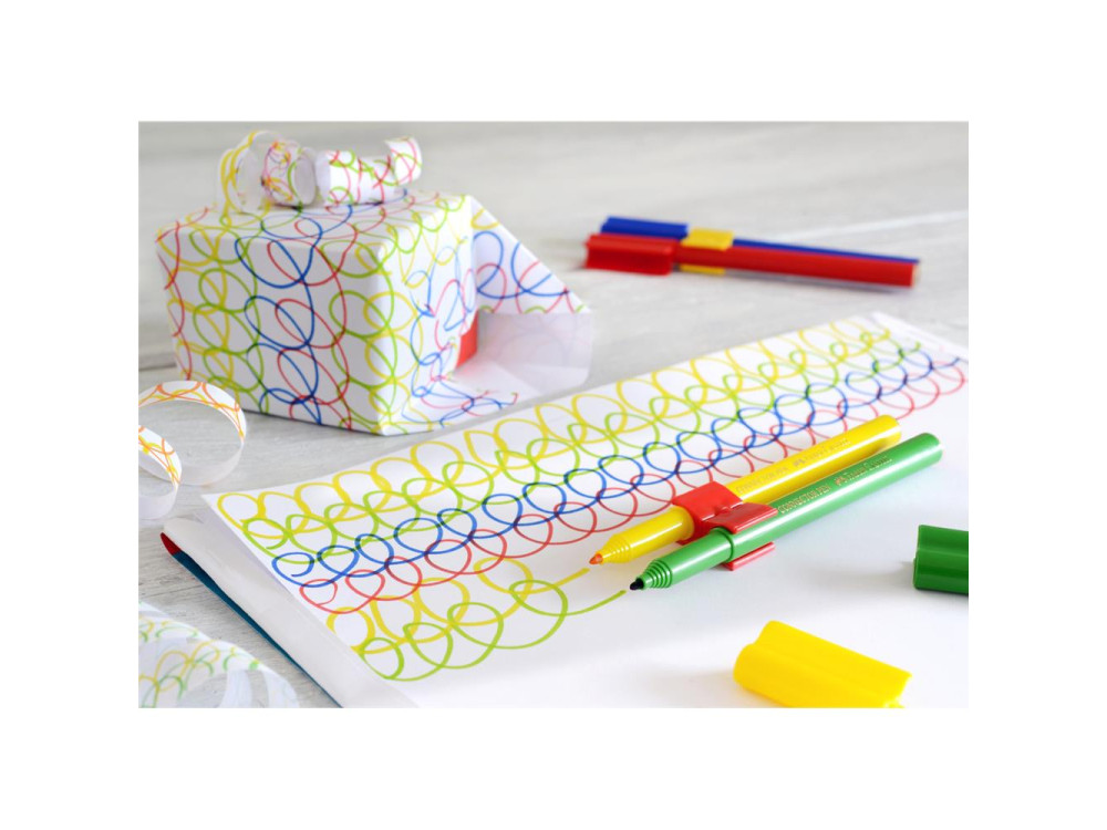 Set of Connector felt tip pens in case - Faber-Castell - 60 colors