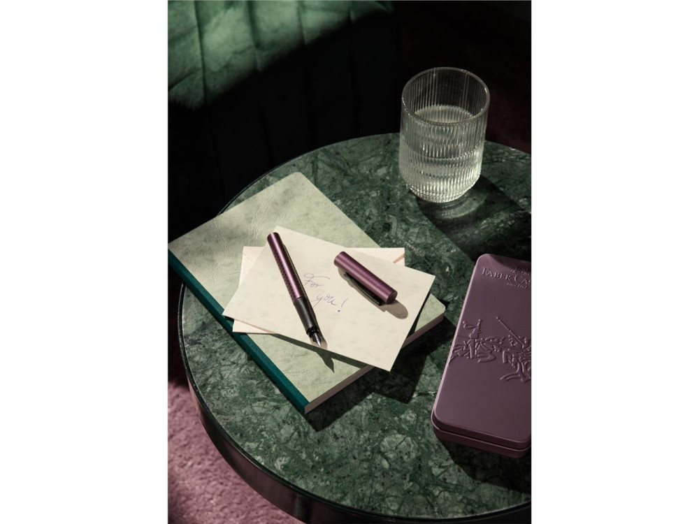 Zestaw prezentowy Grip 2011, pióro wieczne i długopis - Faber-Castell - Berry