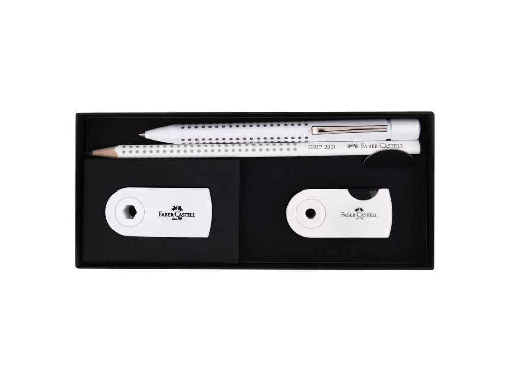 Set of pen and accessories Grip 2010 - Faber-Castell - White