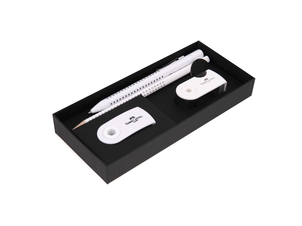 Set of pen and accessories Grip 2010 - Faber-Castell - White