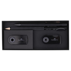 Set of pen and accessories Grip 2010 - Faber-Castell - Black