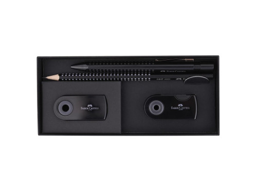 Set of pen and accessories Grip 2010 - Faber-Castell - Black