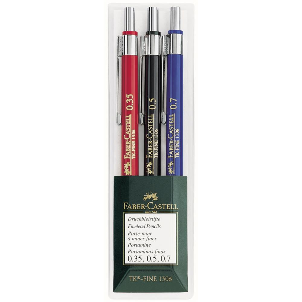 Set of TK-Fine mechanical finelead pencils - Faber-Castell - 3 pcs.