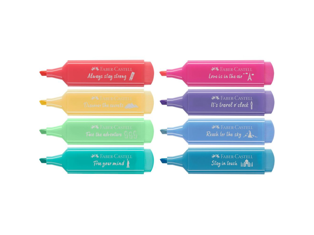 Set of pastel highlighters - Faber-Castell - 8 pcs.