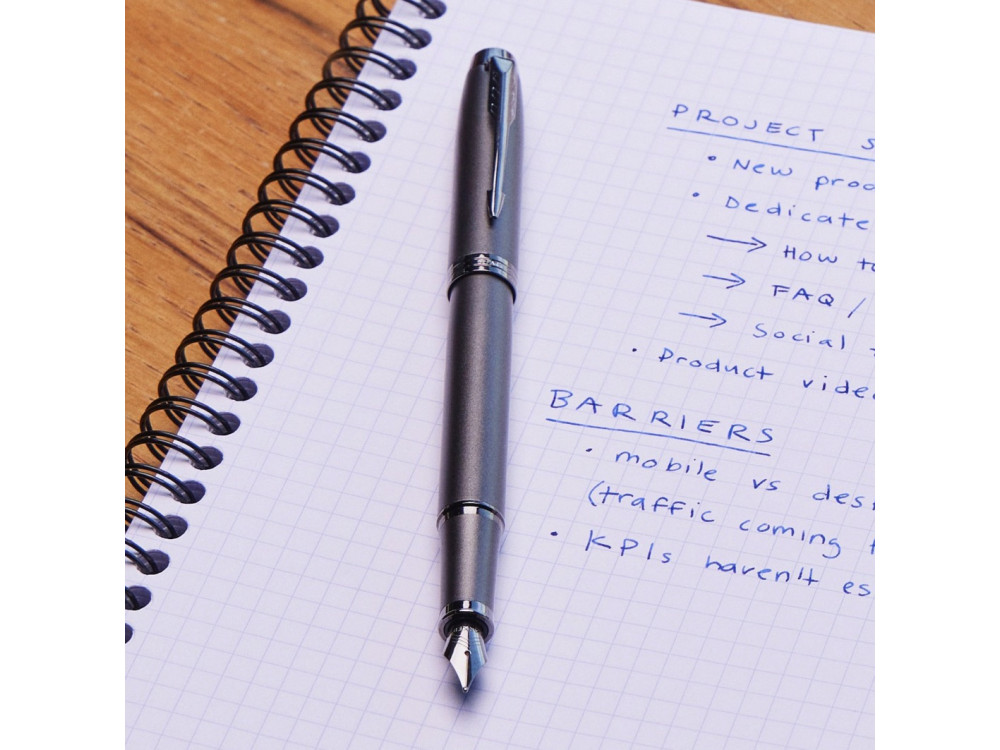 Fountain pen IM Monochrome - Parker - Gun Metal, M