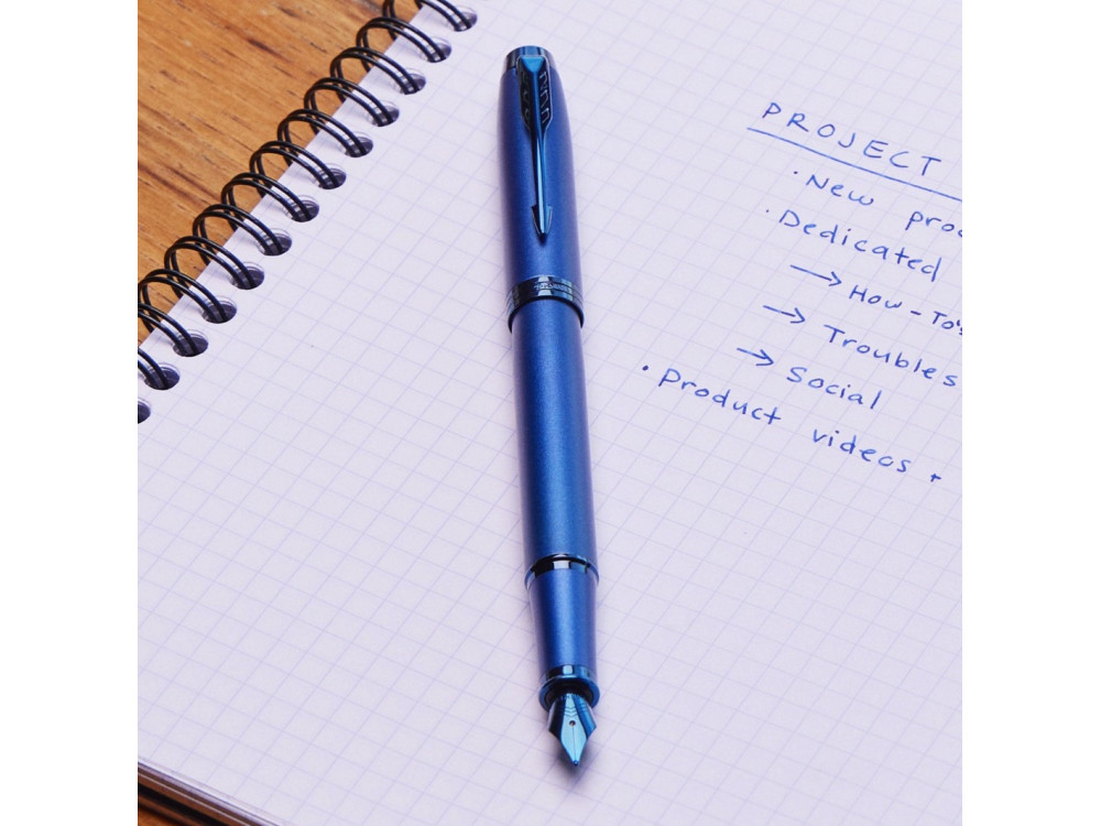 Fountain pen IM Monochrome - Parker - Blue, M