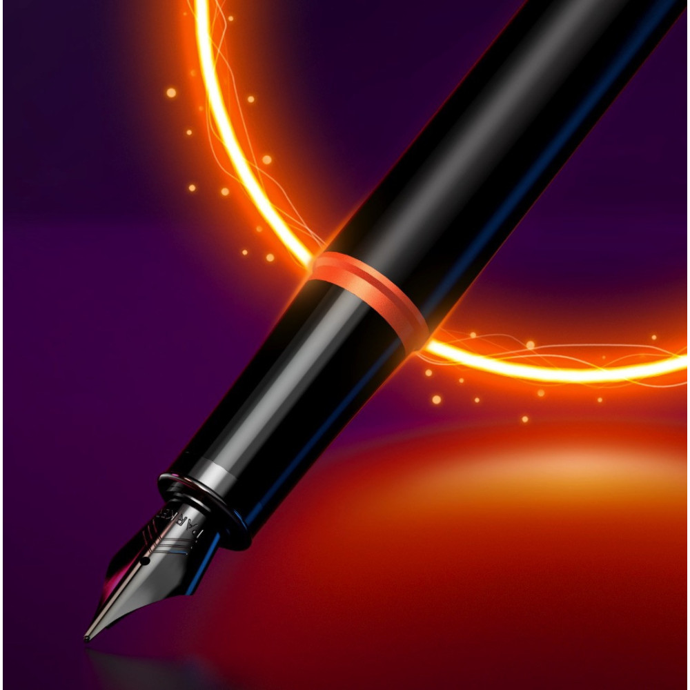 Fountain pen IM Vibrant Ring - Parker - Flame Orange, M