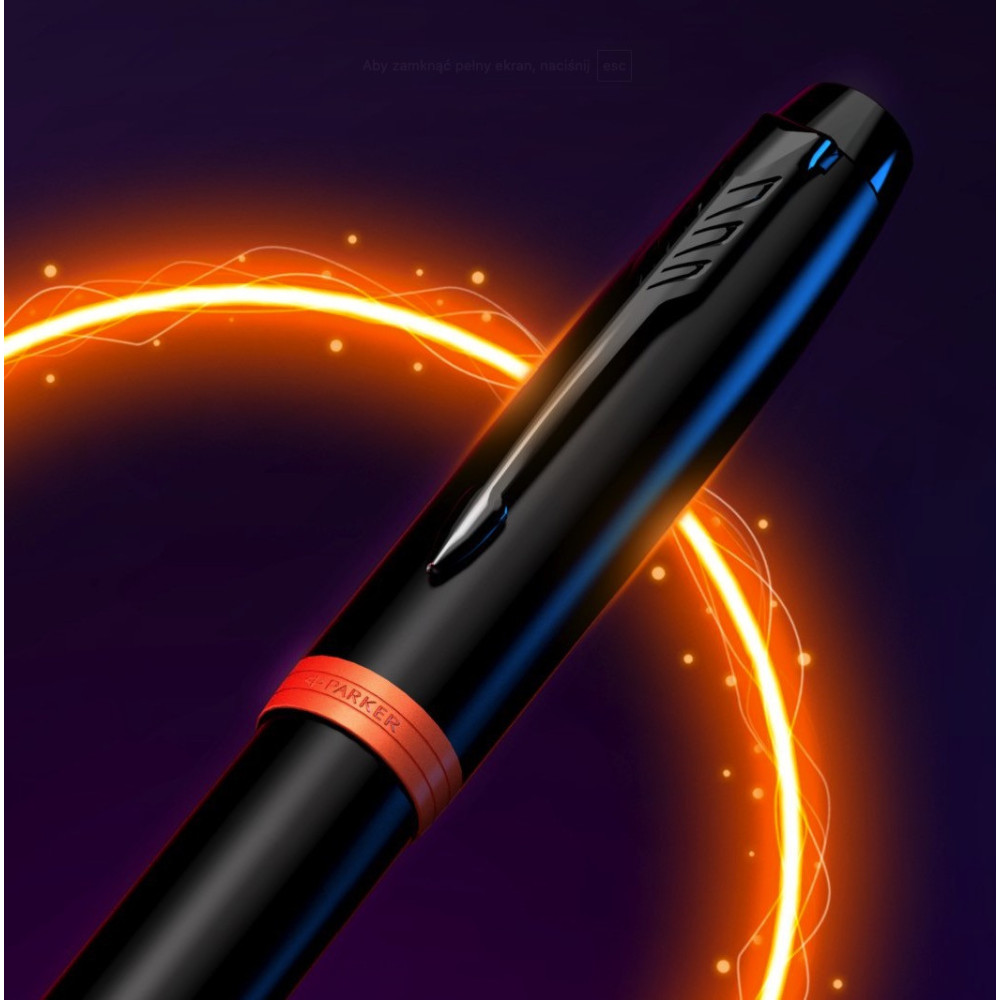 Fountain pen IM Vibrant Ring - Parker - Flame Orange, M