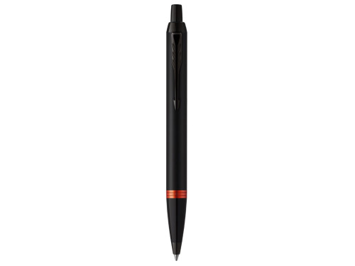 Ballpoint pen IM Vibrant Ring - Parker - blue ink, Flame Orange