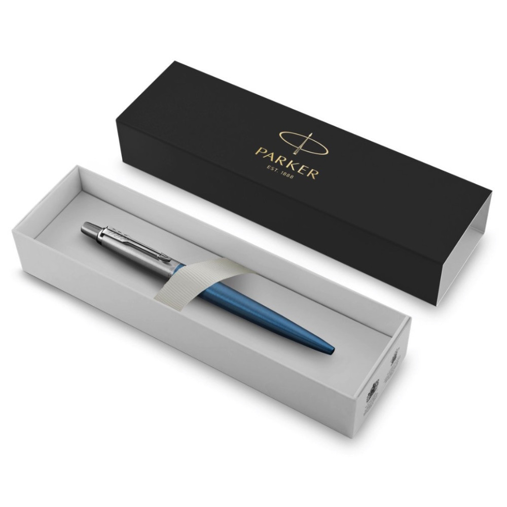 Ballpoint pen Jotter with gift box - Parker - Waterloo Blue