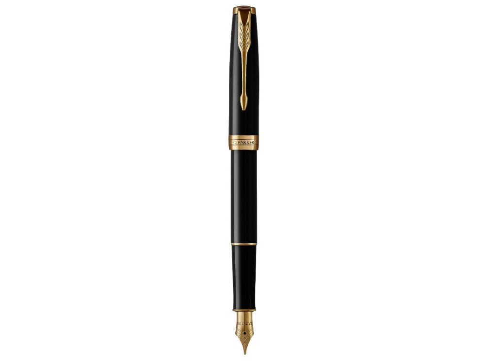 Fountain pen and ballpoint pen Sonnet with gift box - Parker - Black GT