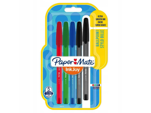 Zestaw długopisów InkJoy 100 - Paper Mate - 0,7 mm, 5 szt.
