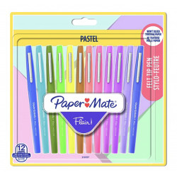 Set of Flair felt-tip pens - Paper Mate - Pastel, 0,7 mm, 12 pcs.