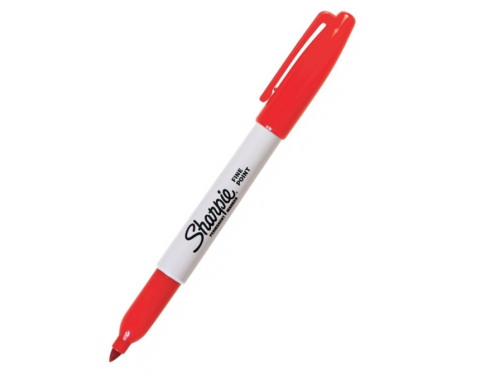 Permanent Fine Point marker - Sharpie - red, 1 mm