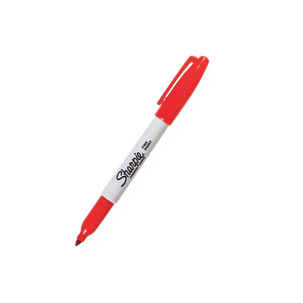 Permanent Fine Point marker - Sharpie - red, 1 mm