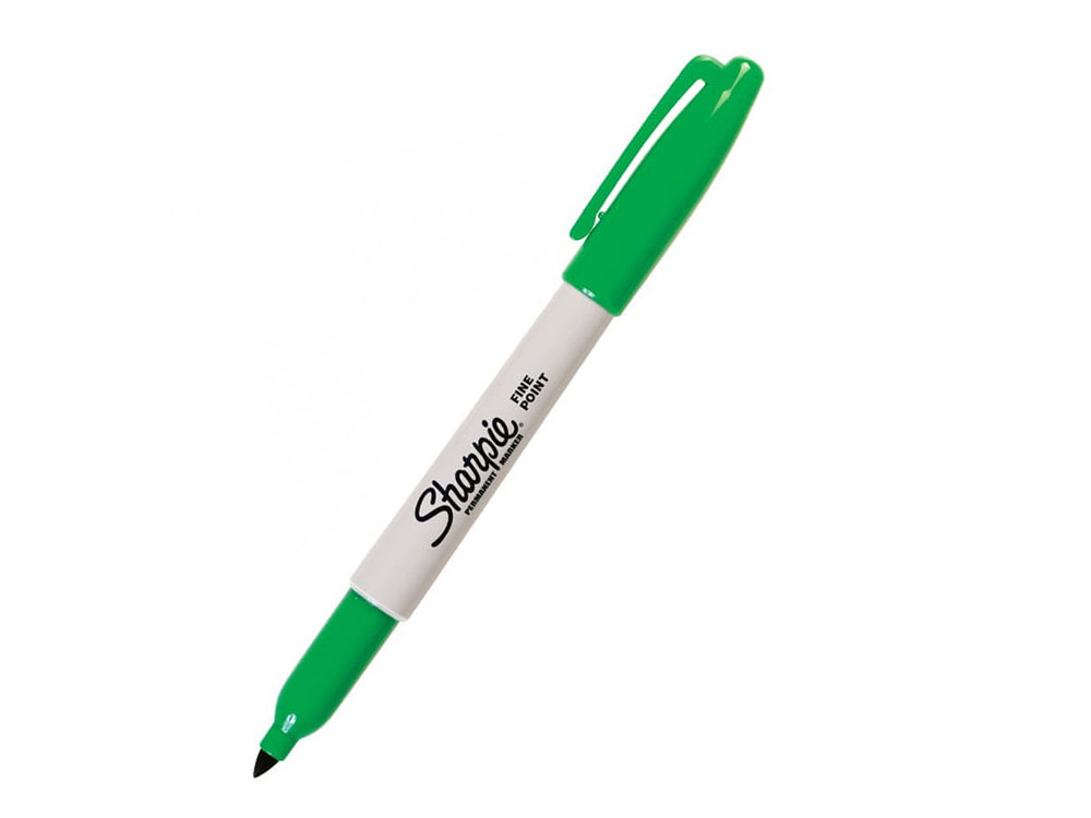 Permanent Fine Point marker - Sharpie - green, 1 mm
