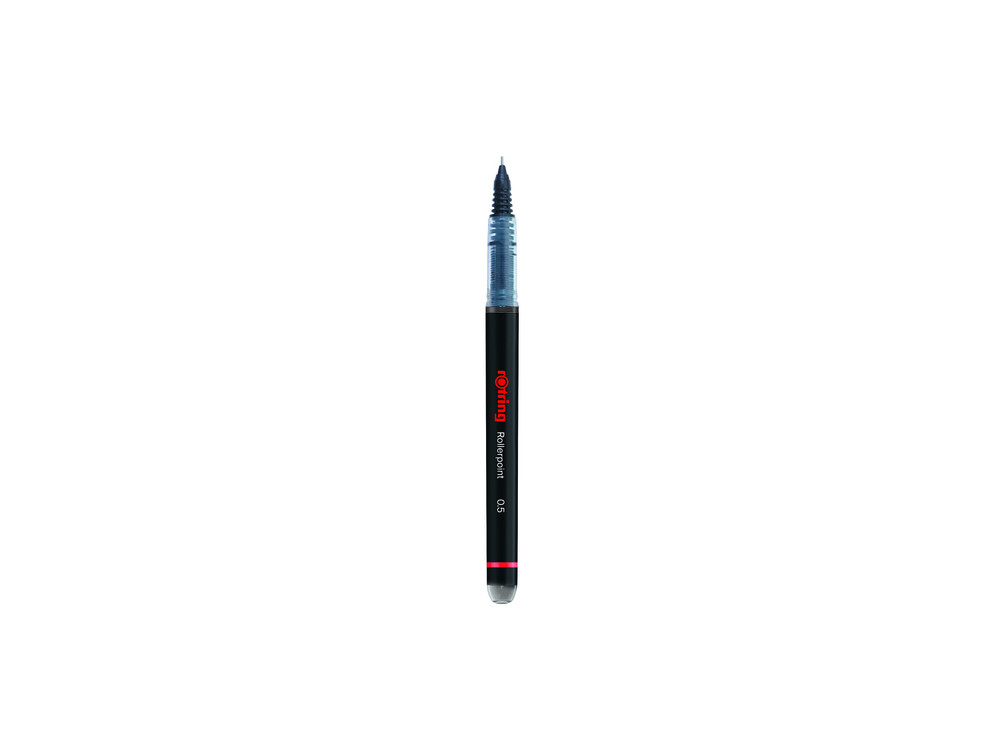 Cienkopis, pióro kulkowe Rollerpoint - Rotring - czarny, 0,5 mm