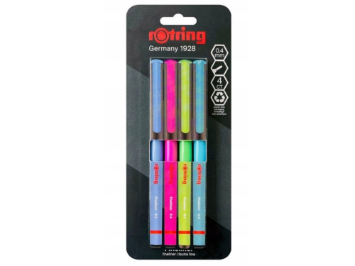Set of fineliners - Rotring - 0,4 mm, 4 pcs.