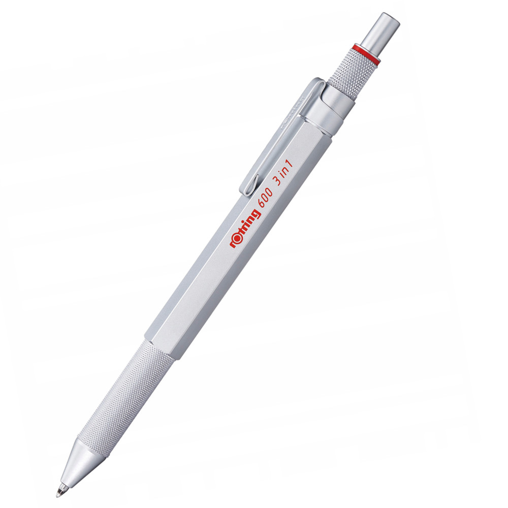 Multipen 600, ołówek i dwukolorowy długopis 3 w 1 - Rotring - Silver