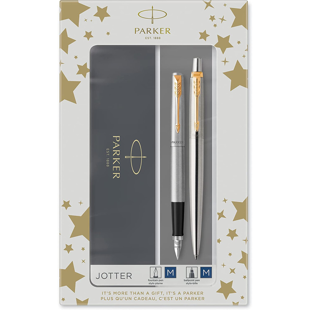 Fountain pen and ballpoint pen Jotter Duo with gift box - Parker