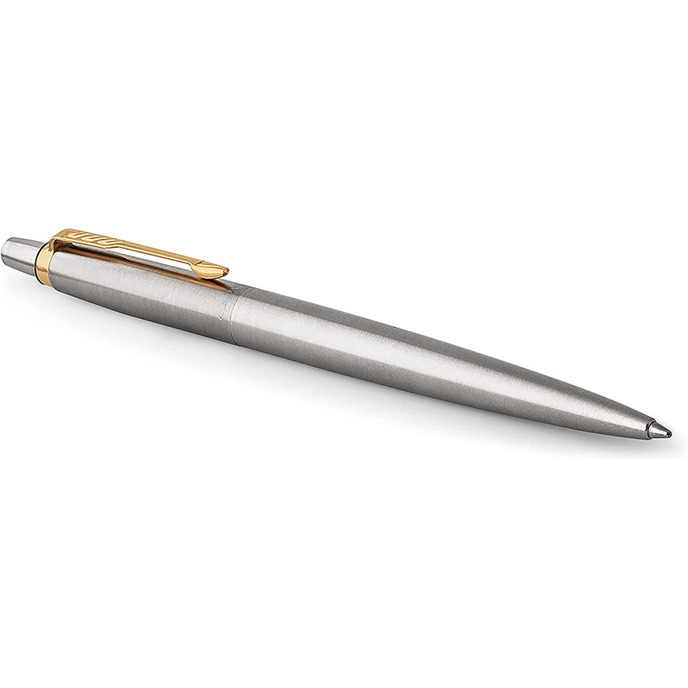 Zestaw z piórem wiecznym i długopisem Jotter w etui - Parker - Stainless Steel GT