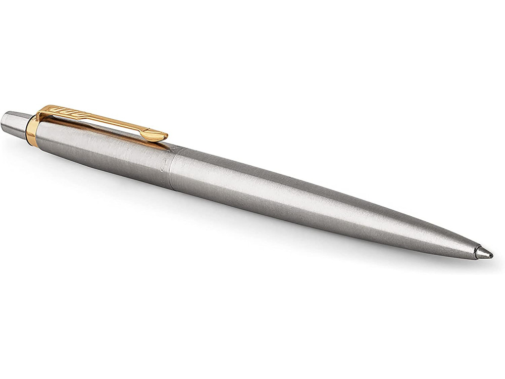 Zestaw z piórem wiecznym i długopisem Jotter w etui - Parker - Stainless Steel GT