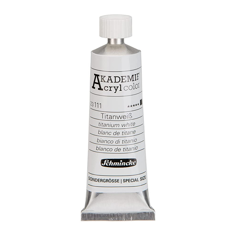 Farba akrylowa Akademie - Schmincke - 111, Titanium White, 35 ml