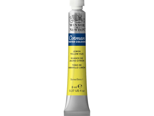 Cotman Watercolor Paint - Winsor & Newton - Lemon Yellow Hue, 8ml