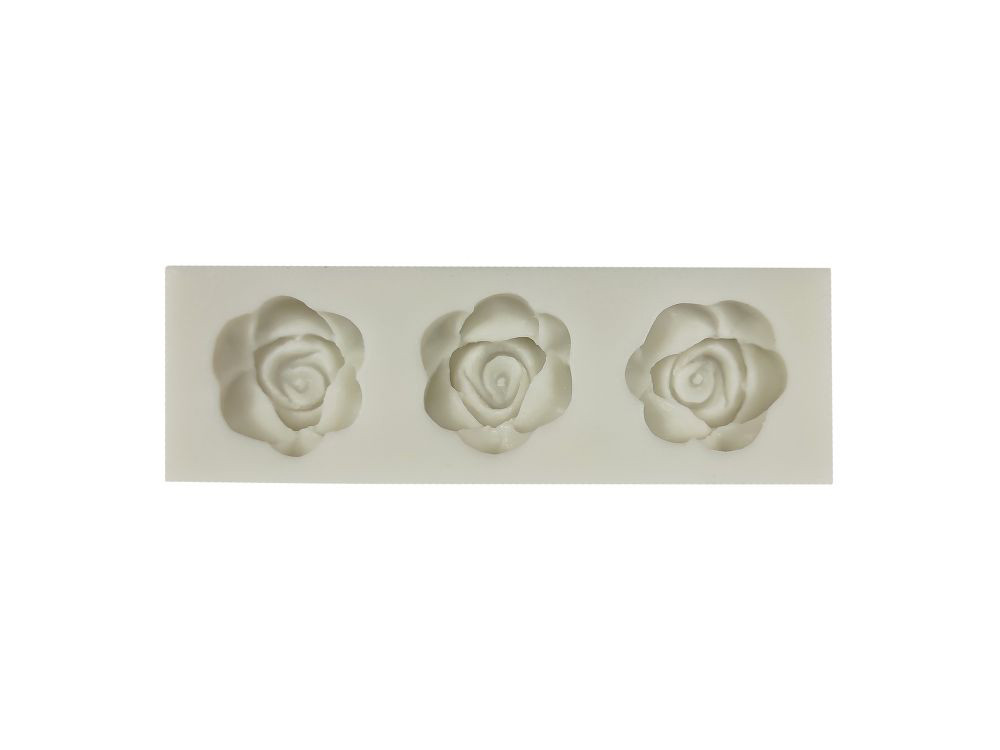 Silicone mold - Pentart - 3 roses