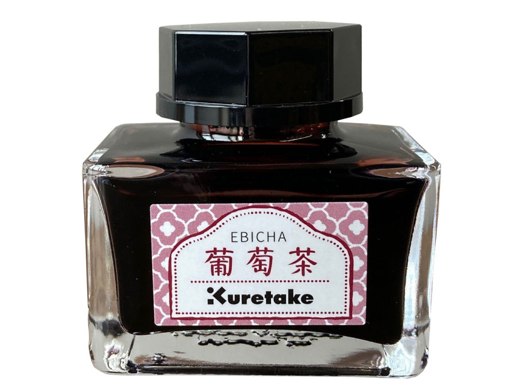 Meiji No Iro water-based dye calligraphy ink - Kuretake - Ebicha, 21 ml