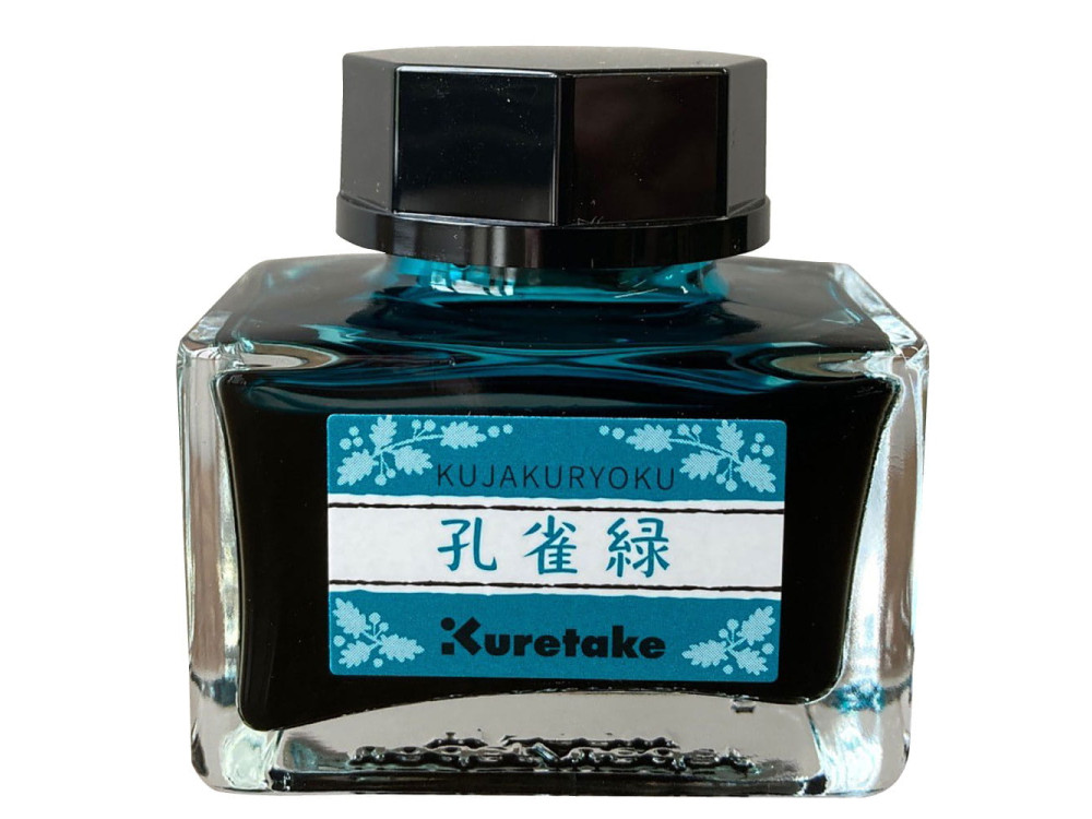 Meiji No Iro water-based dye calligraphy ink - Kuretake - Kujakuryoku, 21 ml