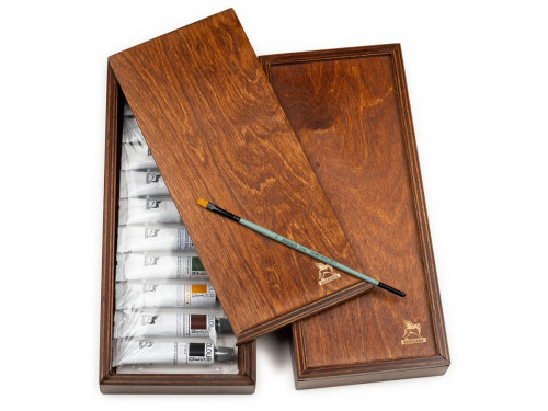 Zestaw farb akrylowych Colours w drewnianej kasetce - Renesans - 10 kolorów x 20 ml