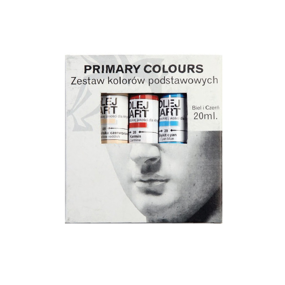 Oils for Art oil paints - Renesans - 5 colors x 20 ml