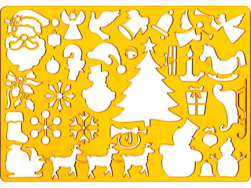 Drawing Template Stencil Koh-i-noor - Christmas