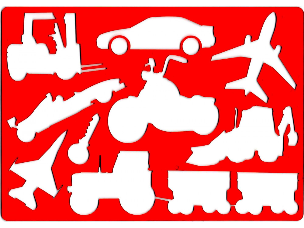 Drawing Template Stencil Koh-i-noor - Vehicles