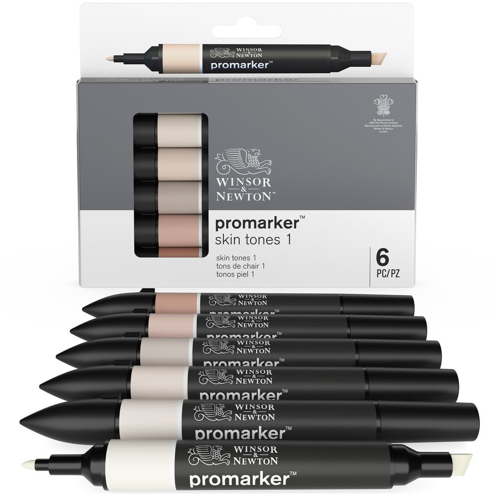 Promarker Skin Tones set 1 - Winsor & Newton - 6 pcs.