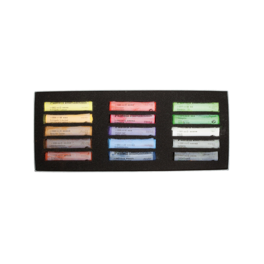 Zestaw pasteli suchych Extra-Soft - Schmincke - Multi Purpose, 15 kolorów