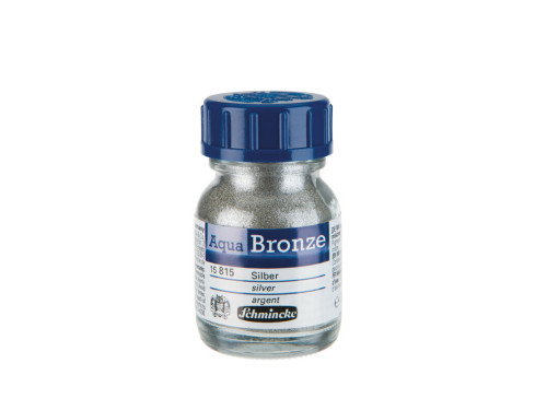 Genuine Aqua Artists' Bronze paint - Schmincke - 815, Silver, 20 ml
