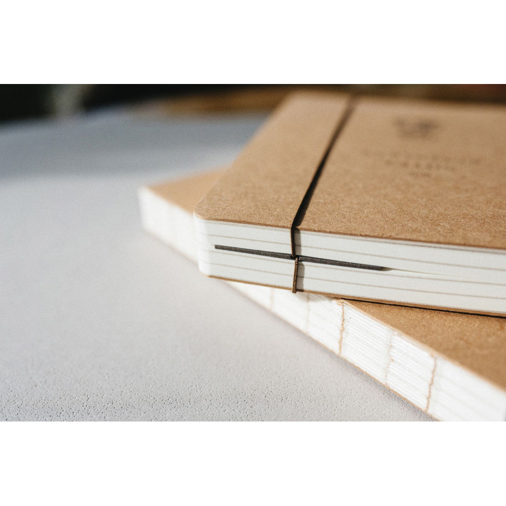 Recipe book, stitched - Paper Project - brown, 15,5 x 21cm