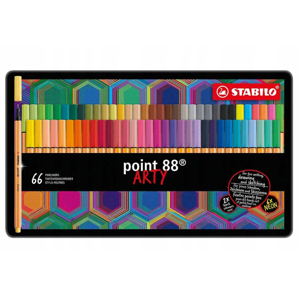 Set of Point 88 Arty fine felt-tip pens - Stabilo - 66 pcs.