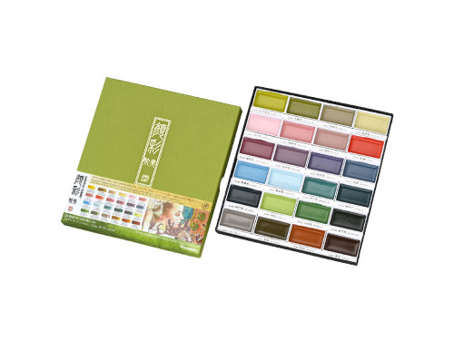 Watercolor set Gansai Tambi - Kuretake - 24 colors