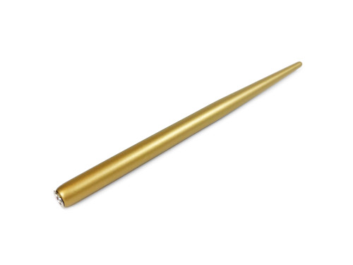 Wooden pen holder for calligraphy - straight, gold, 17 cm