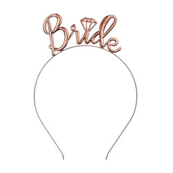 Bride headband - rose gold