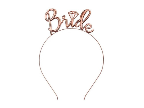 Bride headband - rose gold