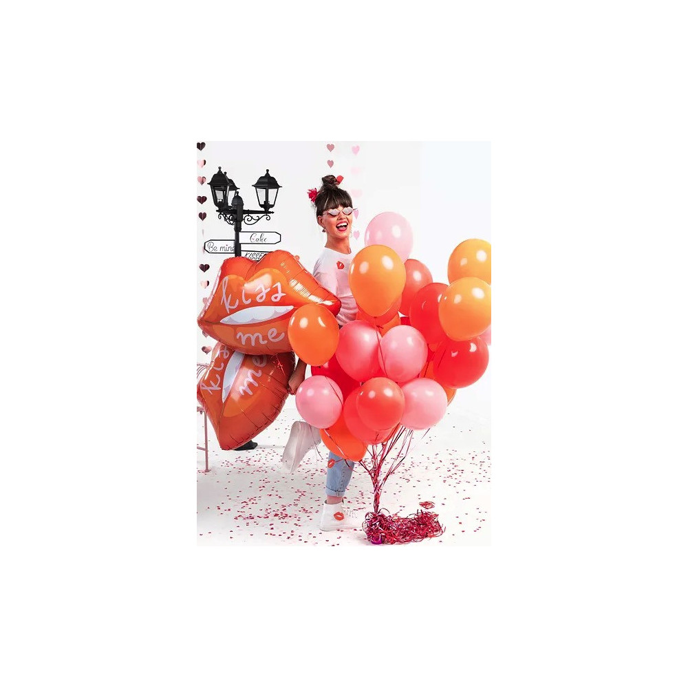 Lip Helium Balloons Red Lip Balloon For Valentine's Day Kiss Me Foil Balloon  Wedding Decor